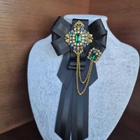 Black Bow brooch
