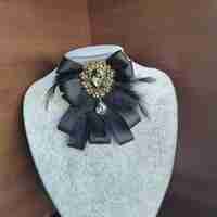 Black Bow brooch