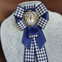 Blue Bow brooch
