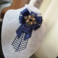 BLUE BOW BROOCH