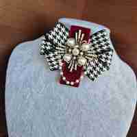 Burgundy  Mini Brooch