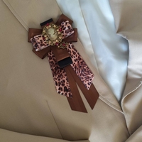 Leopard Bow Brooch