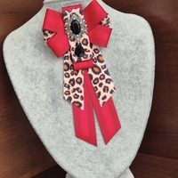 Leopard Bow Brooch