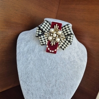 Burgundy  Mini Brooch
