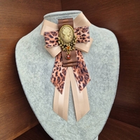 Leopard Bow Brooch