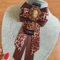 Leopard Bow Brooch