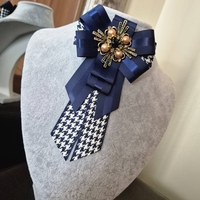 BLUE BOW BROOCH