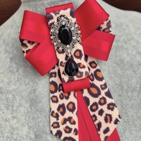 Leopard Bow Brooch