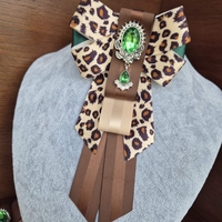 Leopard Bow Brooch