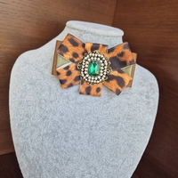 Leopard mini brooch