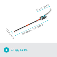 StarCut Pro L Set, Bypass Cut, Telescopic Pruning Lopper with Saw and Adapter