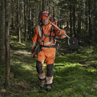 Brushcutting- and trimmer trousers, High Viz