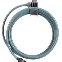 GARDENA Patio spiral hose with cleaning nozzle, 7.5 m, system parts & holder