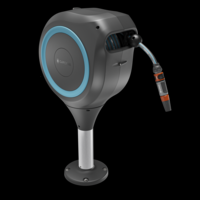 Terrace Hose Box RollUp M, 20 m hose, turquoise, automatic roll-up