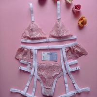 Луксозен дантелен комплект Pink Valentine