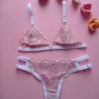 Луксозен дантелен комплект Pink Valentine