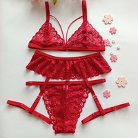 Луксозен комплект дамско бельо Red Alisa