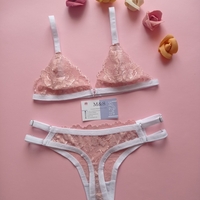 Луксозен дантелен комплект Pink Valentine