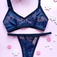 Луксозен комплект бельо Blue flowers