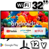 Смарт телевизор на 12 волта, Android 32SMART12V, 32 инча, Wi-Fi, Google Play