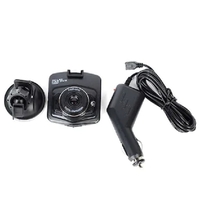 Видеорегистратор Full HD, 2.4 инча, LCD дисплей, 1.3 mpxl, Slim, Вграден микрофон, черен