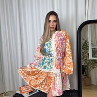Флорална рокля с коланче