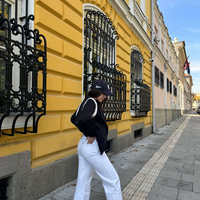 Карго дънки в бяло