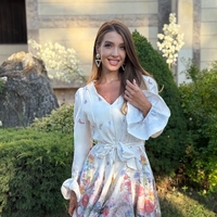 Флорална рокля с колан