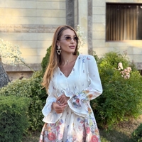 Флорална рокля с колан