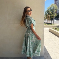 Дълга флорална рокля