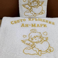 Хавлиена кърпа Ангелче със сърца