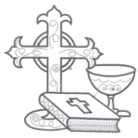 Кръст с Библия 1 2