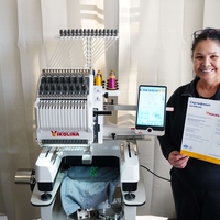 НОВ МОДЕЛ Бродировъчна машина Едноглава 400 х 280 мм.