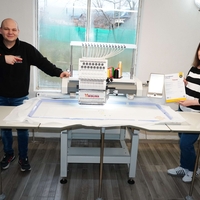 New MoDel 1250 Х 550 Бродировъчна машина QМТТ 1501