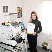 НОВ МОДЕЛ Бродировъчна машина Едноглава 400 х 280 мм.