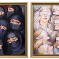 Black and white diptych