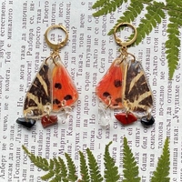 Обеци с пеперудени крила