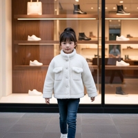 Бяло палтенце Ballerina Capuchina