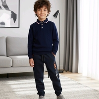 Долнище черно с оранжев надпис