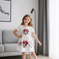 Бяла рокля с Мини Маус