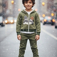 Зимно- есенен сет от 3 части зелен