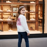 Бяло палтенце Ballerina Capuchina