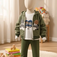 Зимно- есенен сет от 3 части зелен