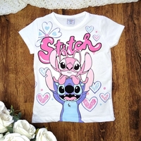 Комплект с тениска Стич в лилаво