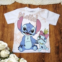 Комплект с тениска Стич в сиво