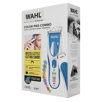 Комплект акумулаторна машинка за подстригване  и тример Wahl Color Pro Cordless Combo