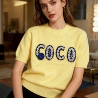 Пухена блузка с къс ръкав