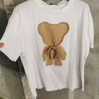 Тениска Bear beige lux