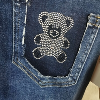 Дънки mom fit Crystal bear