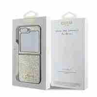 Guess GUHCZF6HGGSHD Samsung Galaxy Z Flip6 F741 gold 4G Glitter Script